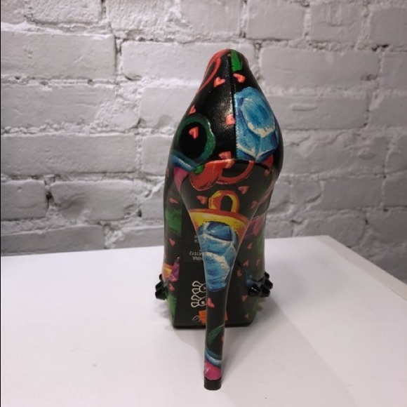 NWOT IRON FIST RING POP HEELS (fits like a sz 10) - Picture 6 of 7